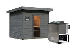 Karibu Gartensauna Saunahaus Caapi 4 inkl. gratis Sauna-Zubehörset im Wert von 234,94 €