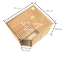 Vorschaubild Karibu Woodfeeling Sauna Horna - 68 mm Aktionssauna