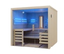 Vorschaubild Infraworld Sauna Panorama Complete 208 Fichte - 75 mm Multifunktionssauna inkl. 5-teiligem gratis Zubehörset