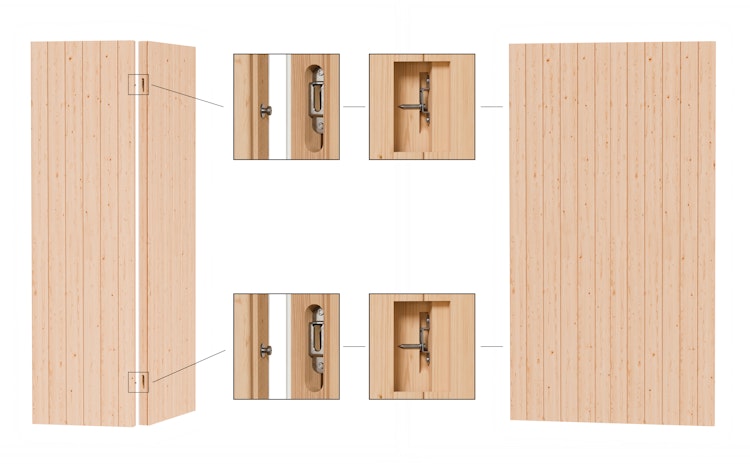 Bertilo Sauna Model 3 Large white - 58 mm