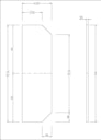 Vorschaubild Infraworld Bankauflage Sondermaß für Unica 1 inkl. Aussparungen für Strahler (LxBxH = 1514 x 460 x 40 mm)