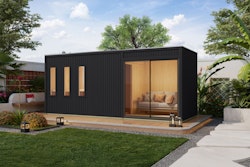 Karibu Design Saunahaus Monterey Blackline - 73 mm inkl. gratis Saunaofen im Wert von 599,99 €