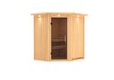 Vorschaubild Karibu Sauna Taurin mit Eckeinstieg 68 mm inkl. gratis Zubehörpaket im Wert von 126,96€