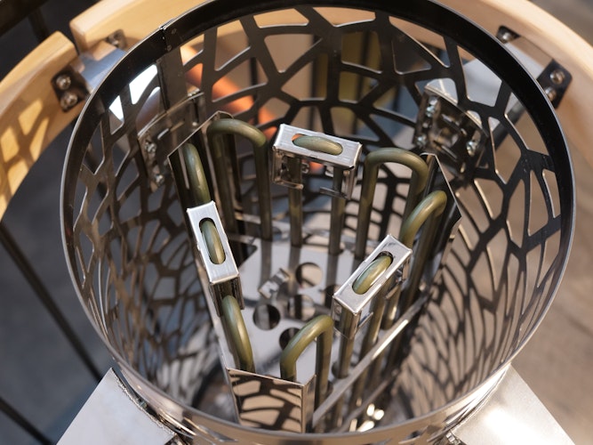 Infraworld Finnischer Saunaofen Atlas Round Black