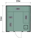 Vorschaubild Wolff Finnhaus Design Saunahaus Luago 2x2 Art 2