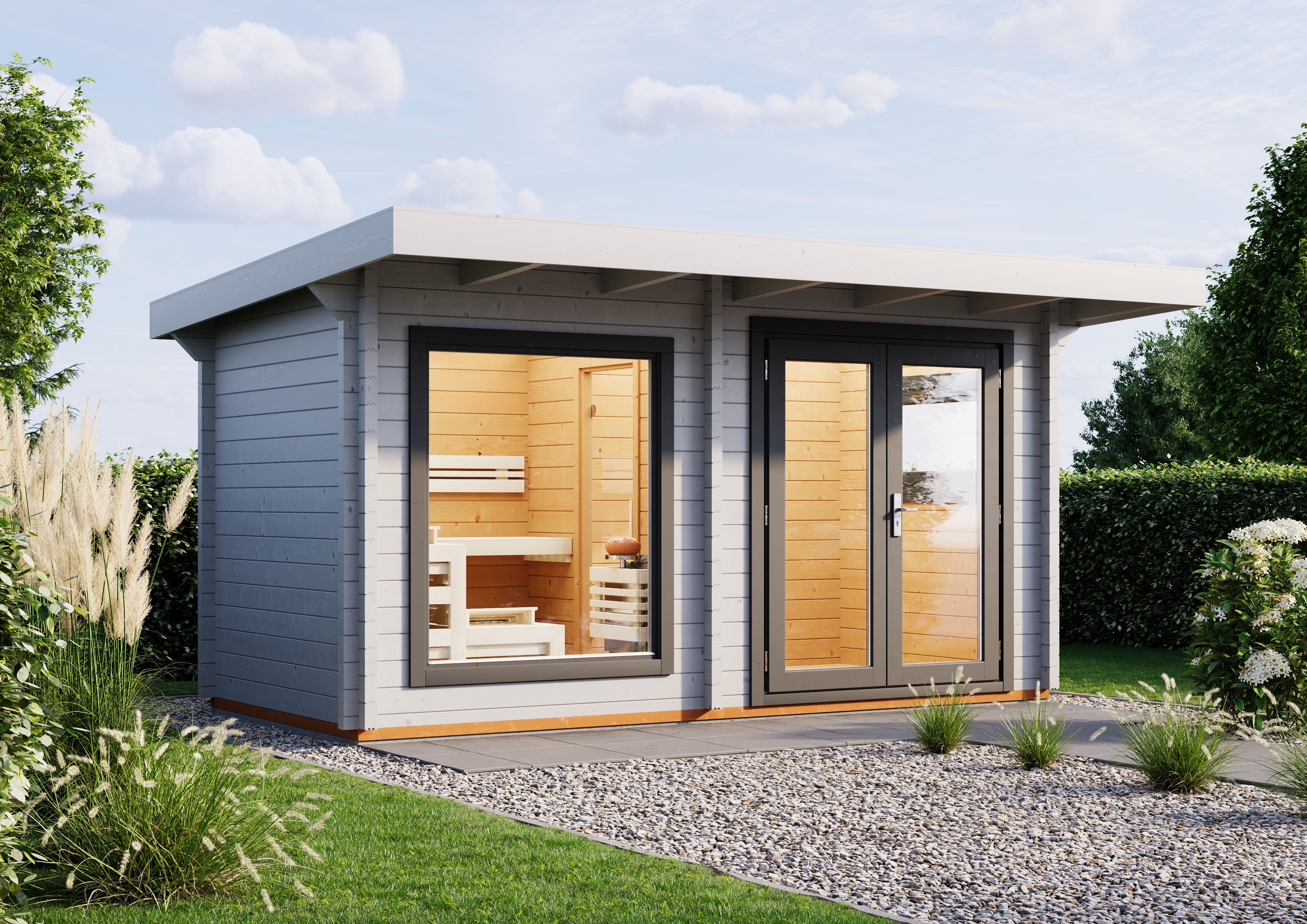 Infraworld Gartensauna Bella 3 - 70 mm