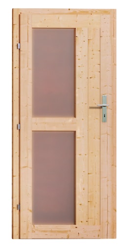 Karibu Saunahaus Skrollan 2 mit Vorraum naturbelassen inkl. gratis Saunaofen im Wert von 599,99 €