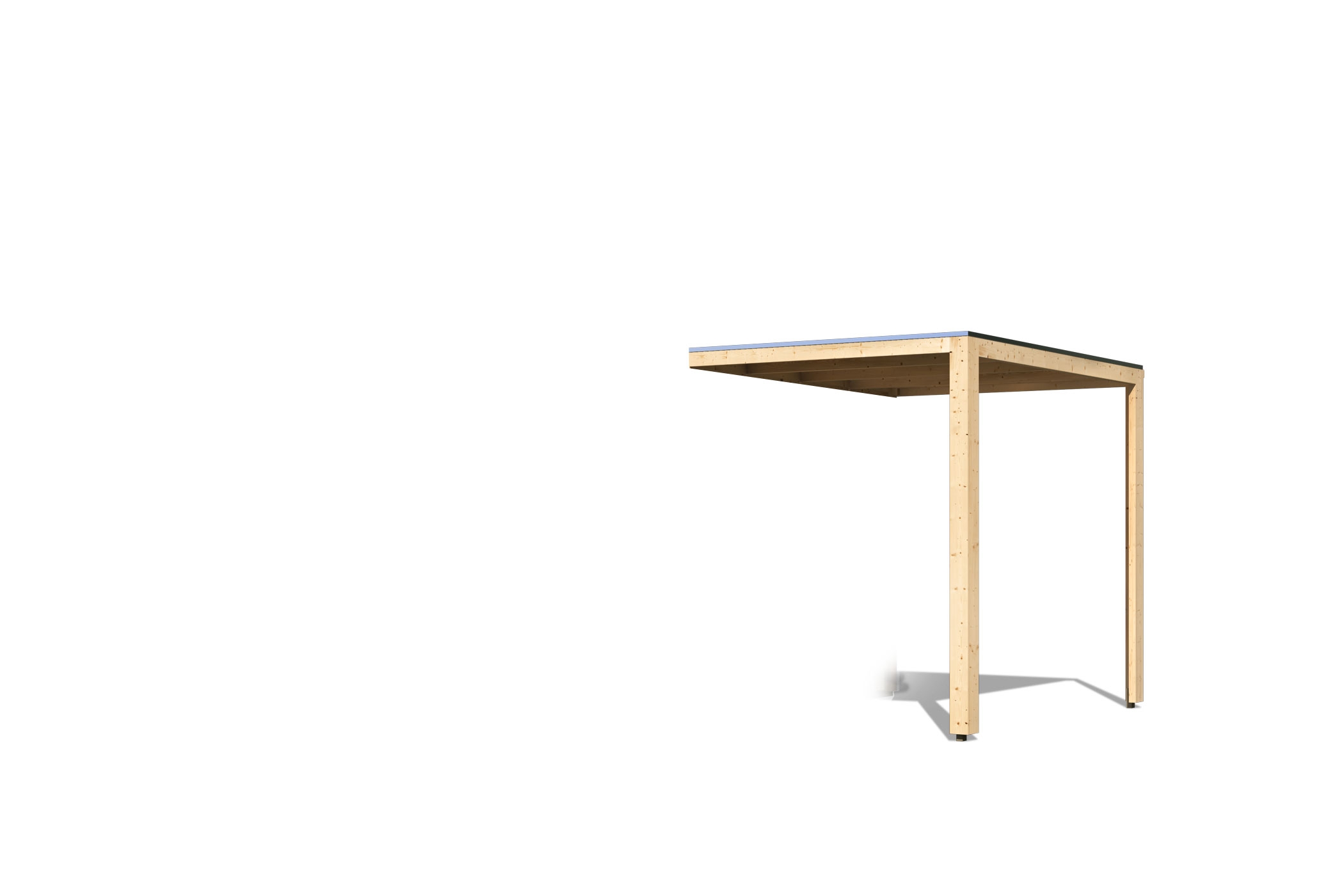 Karibu Anbaudach für Saunahaus Cuben/Hygge/Eldor, naturbelassen