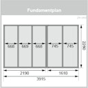Vorschaubild Karibu Saunahaus Skrollan 3 mit Vorraum terragrau (Rechteckfenster) inkl. gratis Saunaofen im Wert von 599,99 €