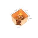 Vorschaubild Karibu Woodfeeling Sauna Faurin - 68 mm Aktionssauna inkl. gratis Saunaofen im Wert von 599,99 €