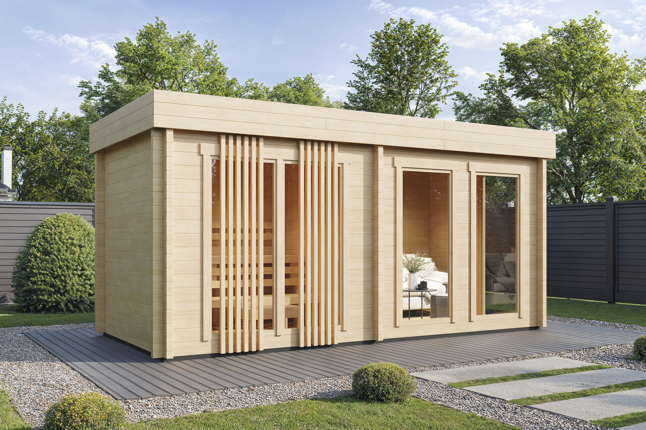 Wolff Finnhaus Saunahaus Gunnar 5223 - 70 mm