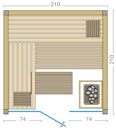Vorschaubild Infraworld Sauna Panorama - Elementsauna mit Glasfront inkl. 5-teiligem gratis Zubehörset