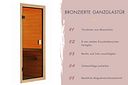 Vorschaubild Karibu Sauna Valida  (Eckeinstieg) - 38 mm Massivholz Aktionssauna 230 Volt Plug & Play