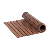Eliga Bodenmatte aus dunkelbraunem Thermoholz ca. 60x80 cm Eliga Bodenmatte aus dunkelbraunem Thermoholz ca. 60x80 cmZubehörbild