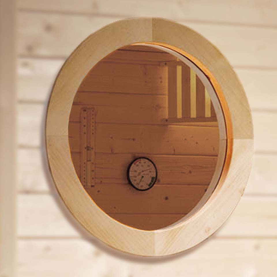 Weka Rundfenster für 45 mm Innensaunen