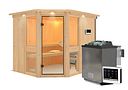 Vorschaubild Karibu Amelia 3 - Sauna mit Eckeinstieg 68 mm