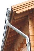 Wolff Finnhaus Aludachrundrinnenset SD bis 1000 cm mit 2 Fallrohren