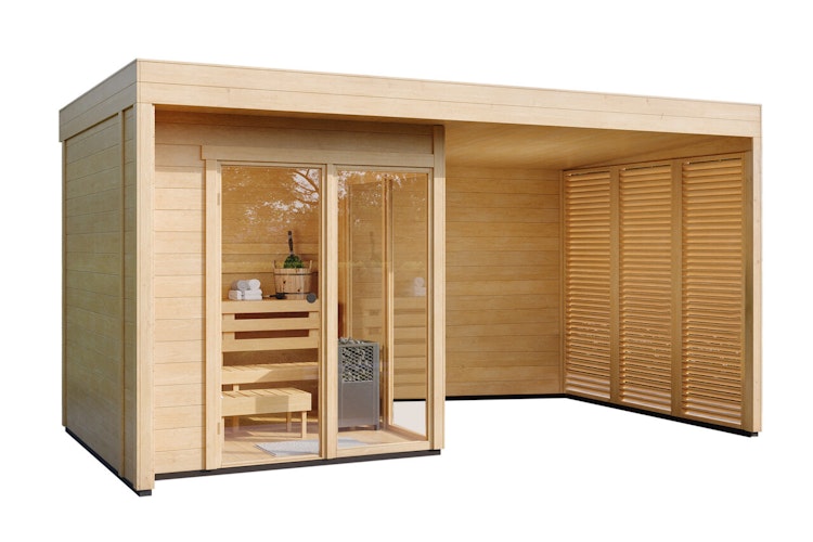 Wolff Finnhaus Saunahaus Vibeke 4722 - 44 mm