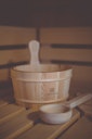 Vorschaubild Liebenstein Sauna Eimer mit Kelle aus Kiefernholz (4L)
