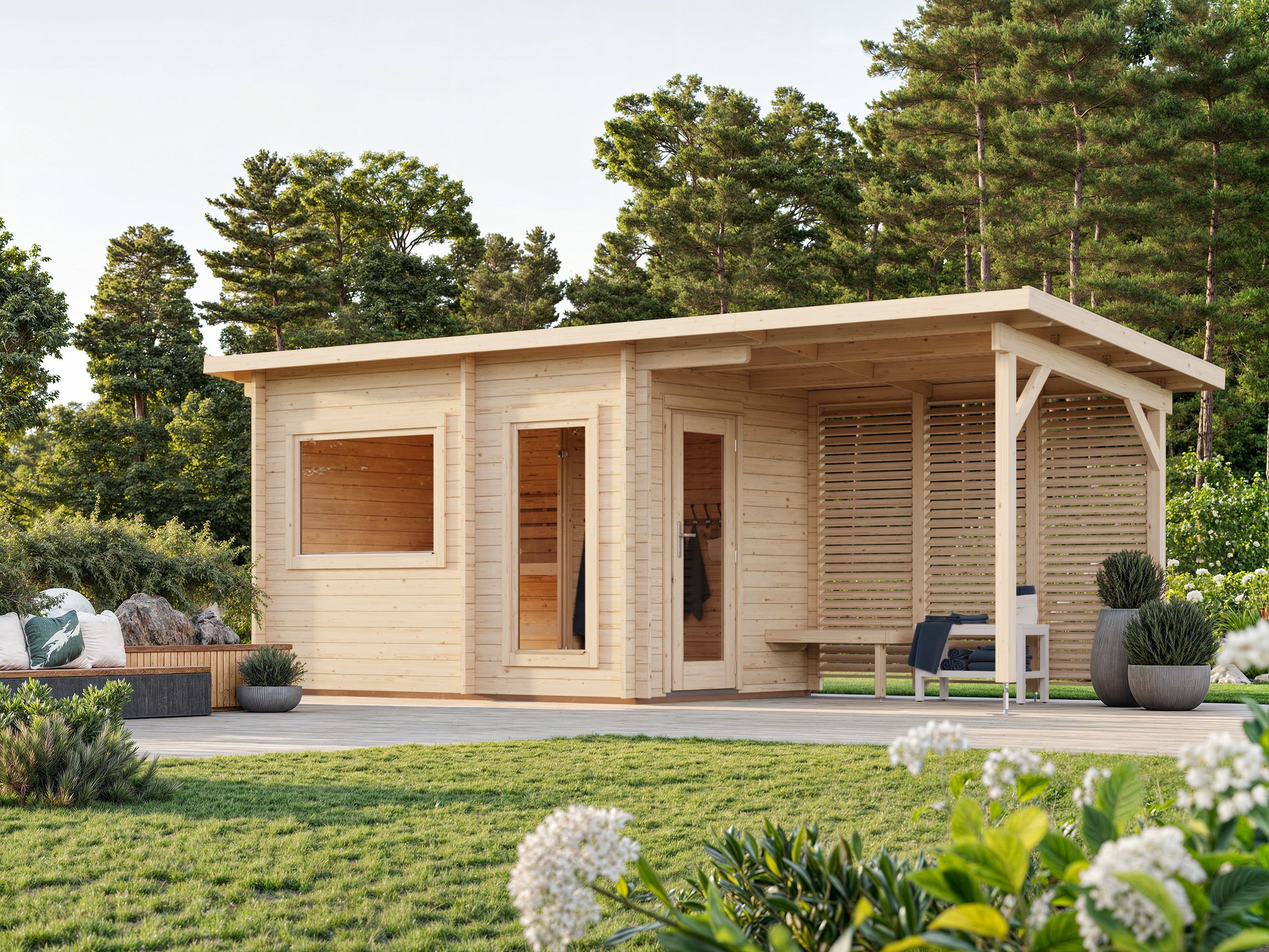 Palmako Saunahaus Sanna 6,8 + 5,9 m²