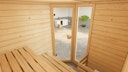 Vorschaubild Weka Sauna Valida Eck 1.8 mit Glastür/Fenster- Massivholzsauna 38 mm