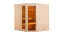 Vorschaubild Weka Premium Massivholzsauna Turku 1 Sparset 1 inkl. 7,5 kW Ofen und Leuchtenset - 45 mm - "Alles dabei"