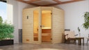 Vorschaubild Weka Sauna Valida Eck 1.8 mit Glastür/Fenster- Massivholzsauna 38 mm