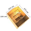 Vorschaubild Karibu Bosse 1 - 38 mm Gartensauna mit Vorraum und Satteldach inkl. gratis Saunaofen im Wert von 599,99 €