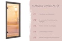 Vorschaubild Karibu Design Saunahaus Laguna mit Douglasie-Lamellenprofil - 73 mm