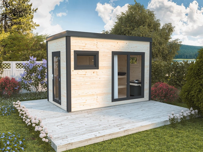 PRE:GA Black Forest Classic Sauna mit Vorraum 8,2 m²