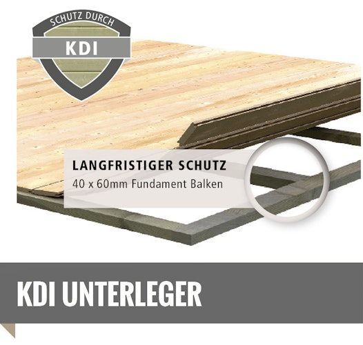 Karibu Gartensauna Pultdach Saunahaus Skrollan 1 mit Vorraum terragrau inkl. gratis Saunaofen im Wert von 599,99 €
