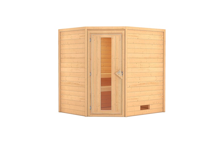 Karibu Woodfeeling Sauna Mia - 38 mm Massivholz Aktionssauna