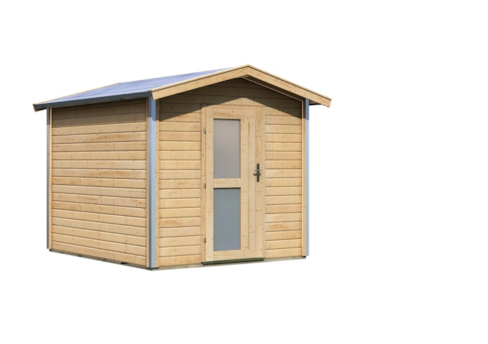 Karibu Bosse 1 - 38 mm Gartensauna mit Vorraum und Satteldach
