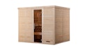 Vorschaubild Weka Premium Massivholz-Elementsauna Kemi 5 mit Glastür - 45 mm