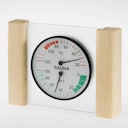 Vorschaubild Infraworld Klimamesser mit Glas- Holzrahmen in Fichte oder Zeder