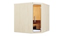 Vorschaubild Weka Elementsauna Varberg 3 Trend Familiensauna mit Eckeinstieg & weiß lasierten Fronten - 68 mm