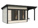 Vorschaubild PRE:GA Black Forest Deluxe Sauna mit Vorraum 