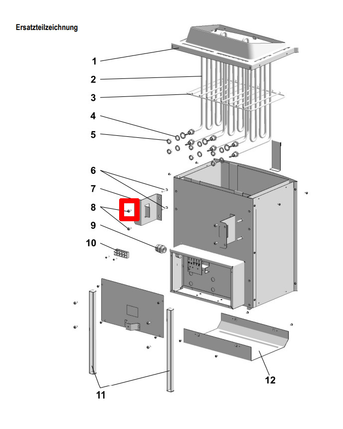 Karibu Ersatzlinsenschraube Linsenschraube für 9 kW-Öfen Finnisch und Bio-Kombi - 086.50.331.62