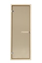 Vorschaubild Infraworld Saunatür Basis 2 mit Holzrahmen und Türgriff - 6 mm ESG