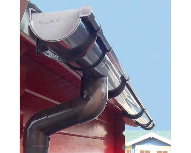 Kunststoff Dachrinnenset 302B für Weka Carports