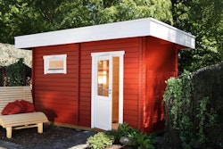 Wolff Finnhaus Saunahaus Mikko 70-Halbglas-Tür