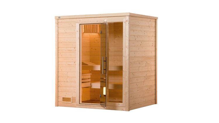 Weka Premium Massivholzsauna Bergen 1 - 45 mm