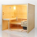 Vorschaubild Infraworld Sauna Panorama - Elementsauna mit Glasfront inkl. 5-teiligem gratis Zubehörset