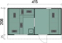 Vorschaubild Wolff Finnhaus Saunahaus Steen in Ovalform inkl. schwarzen Dachschindeln
