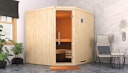 Vorschaubild Weka Elementsauna Varberg 3 - 68 mm Sparset 2 inkl. 7,5 kW Bioaktiv-Ofen mit Steuergerät