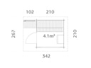 Palmako Saunahaus Sanna 4,1 m²