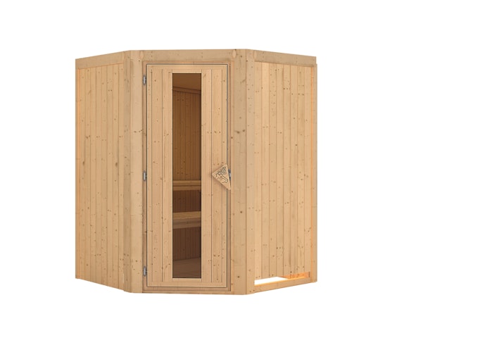 Karibu Sauna Nanja - 68 mm Systemsauna - 230 Volt Plug & Play