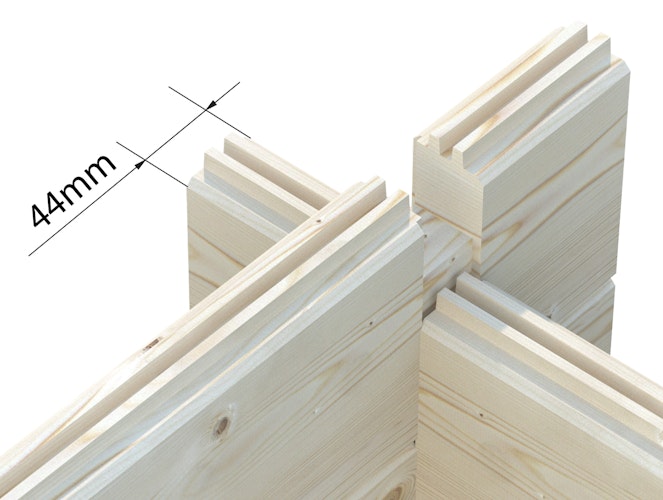 Palmako Gartensauna Sanna 11,5 m³ - 44 mm
