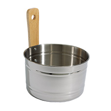 Infraworld Aufgusseimer Edelstahl