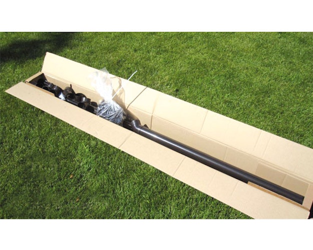 Kunststoff Dachrinnenset 403A für Pultdach/Flachdach Gartenhäuser